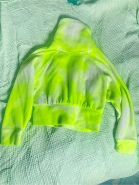 Warm Neon Green Fleece Pullover